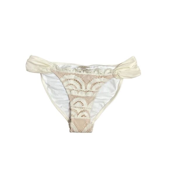New. PilyQ Ivory LACE bikini Bottom. Small. Retails $79 - Picture 5 of 7